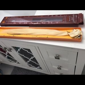 Remy platinum blonde hair extesnsions